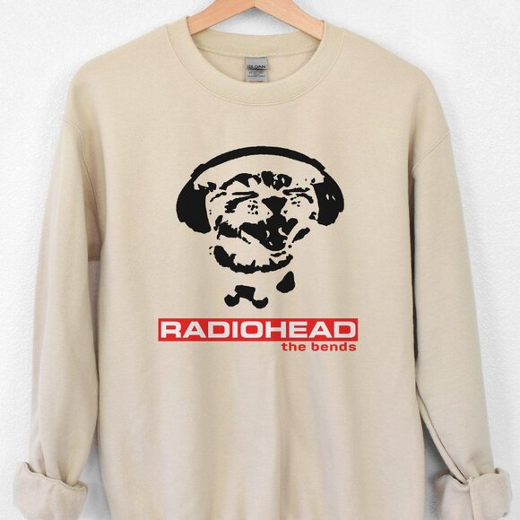 Vintage 90s Radiohead The Bends Sweatshirt Radiohead Band Shirt Rock Music Merch - Picture 2 of 4